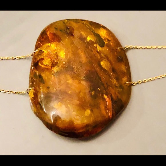 18k gold Baltic Amber bracelet - Picture 5 of 7